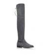 STUART WEITZMAN SUEDE LOWLAND THIGH HIGH BOOTS,14863264