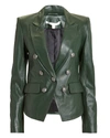 Veronica Beard Cooke Leather Dickey Jacket