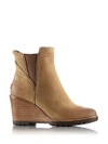 SOREL After Hours Suede Wedge Booties,0400099403210