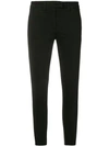 Dondup Mid-rise Skinny Trousers In Black