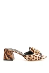 DOLCE & GABBANA DOLCE & GABBANA LEOPARD PRINT SANDALS