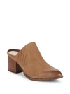 SEYCHELLES DIALOGUE ALMOND TOE SUEDE MULES,0400098917681