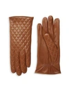 PORTOLANO QUILTED LEATHER GLOVES,0400099168515