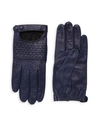 PORTOLANO Basket Weave Leather Gloves,0400099172977