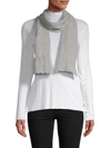 PORTOLANO Cable Knit Wool & Cashmere Scarf,0400099201256