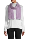 PORTOLANO Cable Knit Wool & Cashmere Scarf,0400099201256