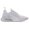 NIKE NIKE MEN'S AIR MAX 270 CASUAL SHOES IN WHITE SIZE 13.0,2406273