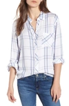 Rails Hunter Plaid Shirt In White Bay