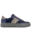 KENNEL & SCHMENGER STUDDED LACE-UP SNEAKERS