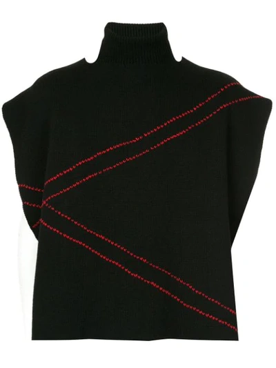 Raf Simons Knitted Vest - Black