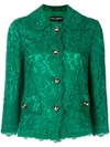 DOLCE & GABBANA LACE EMBELLISHED JACKET