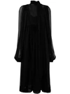 ROCHAS ROCHAS LOOSE FLARED DRESS - BLACK