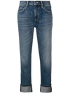 CURRENT ELLIOTT FADED CROPPED JEANS