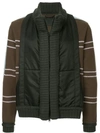 CRAIG GREEN STRIPED SLEEVES PANELLED JACKET