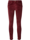 FRAME FRAME SKINNY TROUSERS - RED