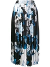 OFF-WHITE PRINTED PLEATED SKIRT