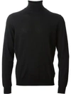 Drumohr Roll Neck Knit Sweater In Black