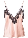 FLEUR DU MAL FLEUR DU MAL PIERRE V-NECK CAMI TOP - 粉色