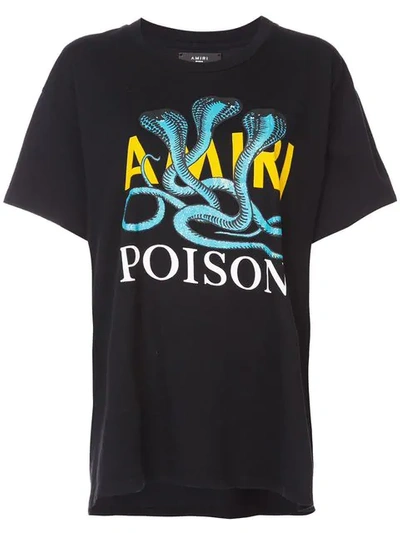 Amiri Printed Logo T-shirt In Black