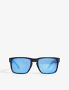 Oakley Holbrook Square-frame Acetate Polarised Sunglasses In Black