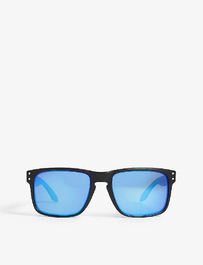Oakley Holbrook Square-frame Acetate Polarised Sunglasses In Black