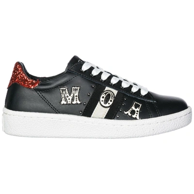 Moa Master Of Arts Women's Shoes Leather Trainers Sneakers Grand Master In Black