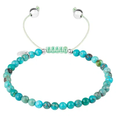 Pre-owned 15degreeslondon Bracelet With Mini Natural Turquoise Beads In Multi