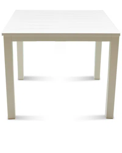 16 Elliot Way Skyline Outdoor Square Dining Table In White
