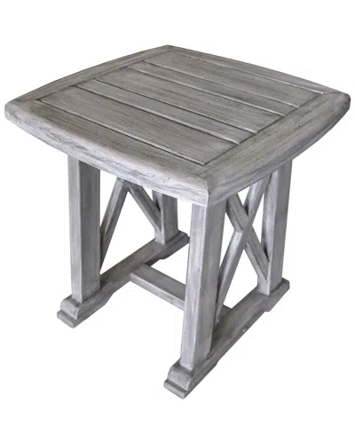 16 Elliot Way Surf Side Outdoor Side Table In Gray