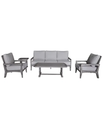 16 Elliot Way Surf Side Outdoor Three Seater Sofa In Gray