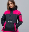 COLUMBIA CHALLENGER PULLOVER IN BLACK/PINK - BLACK,168540112