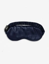 Slip Elasticated Silk Sleep Mask In Navy
