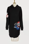 GIVENCHY OVERSIZED HOODIE DRESS,BW20DH/3Z14/001