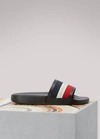 Moncler Jeanne Logo Embossed Slide Sandal In Black
