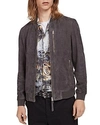 ALLSAINTS KEMBLE SUEDE SLIM FIT BOMBER JACKET,ML047J