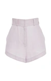 ZIMMERMANN NINETY-SIX RACER LINEN SHORTS,5678ANIN