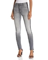 MOTHER THE SWOONER HIGH-RISE SIDE-STRIPE SKINNY JEANS IN SUPERMOON STRIPE,1434-496