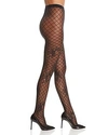 WOLFORD HELENA FLORAL FISHNET TIGHTS,014703