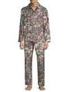 VALENTINO 2-Piece Printed Silk Pajama Set,0400098838971