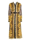 VERSACE Silk Twill Belted Dress