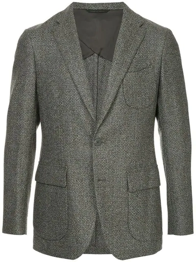 D'urban Tweed Blazer Jacket In Multicolour