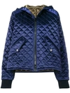 MSGM HOODED QUILTED JACKET