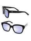 Aqs Rory 52mm Square Sunglasses In Black