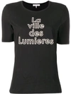 FRAME FRAME DENIM 'LA VILLE DES LUMIERES' PRINTED T-SHIRT - 黑色