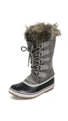 Sorel 'joan Of Arctic' Waterproof Snow Boot In Quarry/black