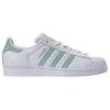 ADIDAS ORIGINALS WOMEN'S ORIGINALS SUPERSTAR LEATHER CASUAL SHOES, WHITE,2396773