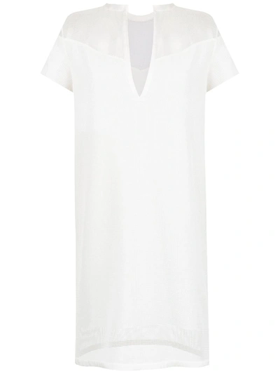 Gloria Coelho Armadura Shift Dress In White