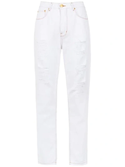 Amapô Bari Mom牛仔裤 - 白色 In White