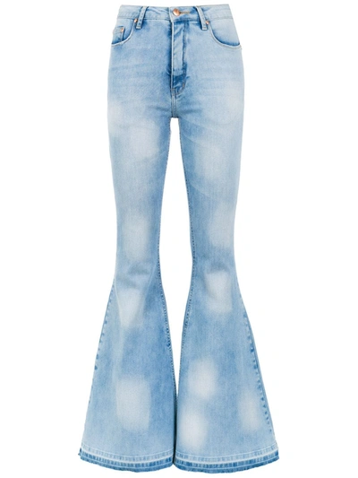 Amapô Dakota Super Flared Jeans In Blue