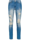 AMAPÔ AMAPÔ ROCKER TWO SKINNY JEANS - 蓝色